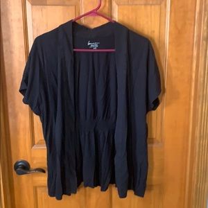 Shirt sleeve cotton cardigan